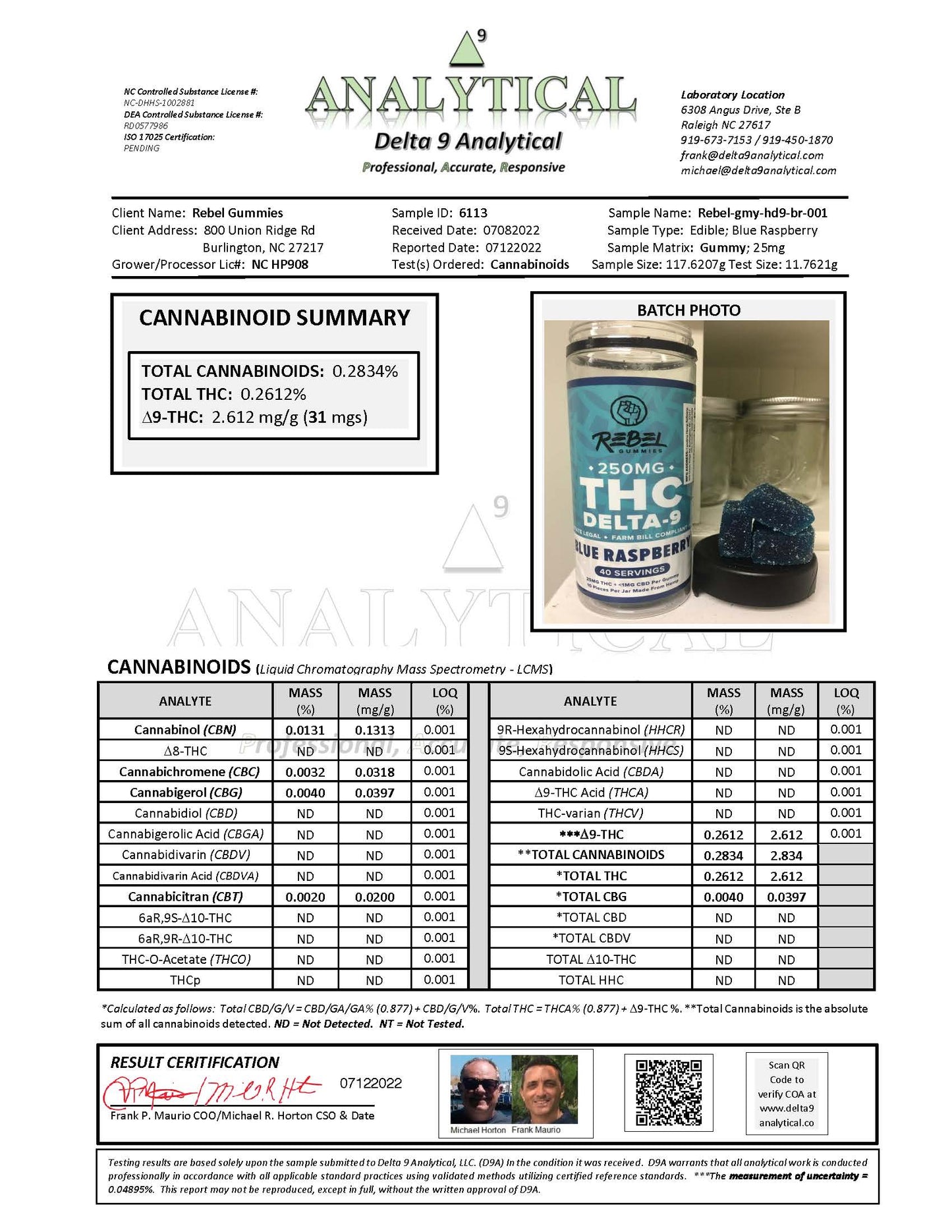 D9 Rebel THC Gummy Cubes - 40 Serving Jar - Farm2fire