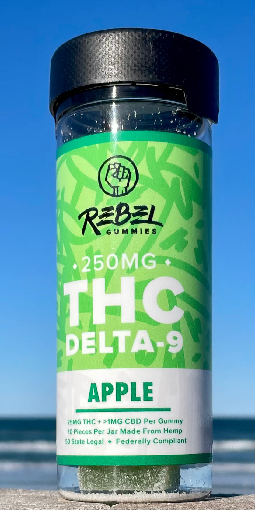 D9 Rebel THC Gummy Cubes - 40 Serving Jar - Farm2fire